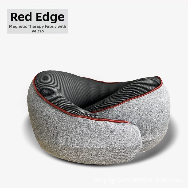 Atmiņas putu U formas ceļojumu kakla spilvens ar 100% kokvilnas pārklājumu, pārnēsājams, universāla saderība