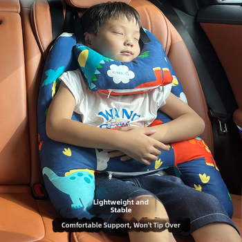 Automašīnas galvas balsts bērniem, garu ceļu spilvens, kakla atbalsts ar atmiņas putām, aizmugures sēdekļa spilvens