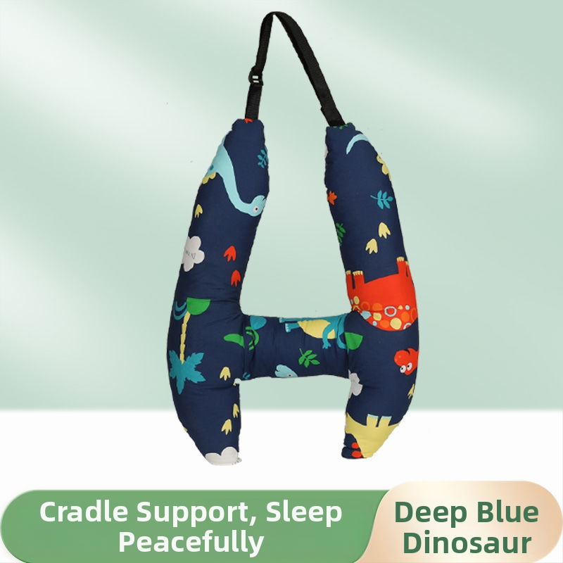 Automašīnas galvas balsts bērniem, garu ceļu spilvens, kakla atbalsts ar atmiņas putām, aizmugures sēdekļa spilvens