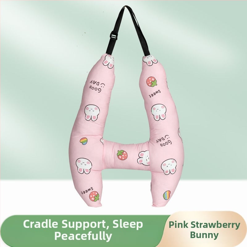 Automašīnas galvas balsts bērniem, garu ceļu spilvens, kakla atbalsts ar atmiņas putām, aizmugures sēdekļa spilvens