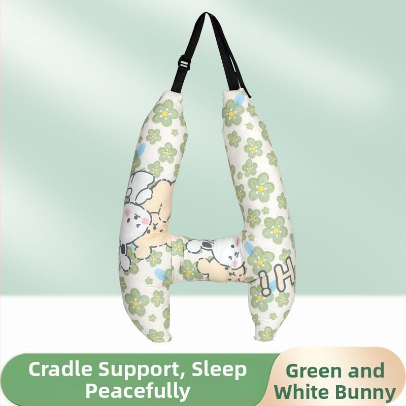 Automašīnas galvas balsts bērniem, garu ceļu spilvens, kakla atbalsts ar atmiņas putām, aizmugures sēdekļa spilvens