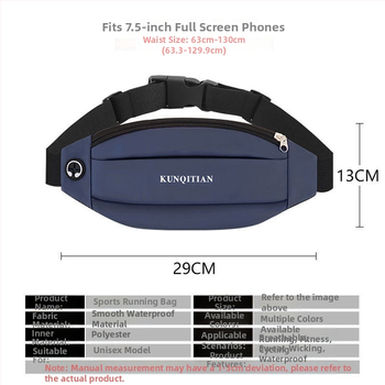 Pojasna torba – višefunkcionalna za sport i slobodno vrijeme, Stil: mix and match estetika, Materijal: poliester, Pogodno za rekreacijsko putovanje