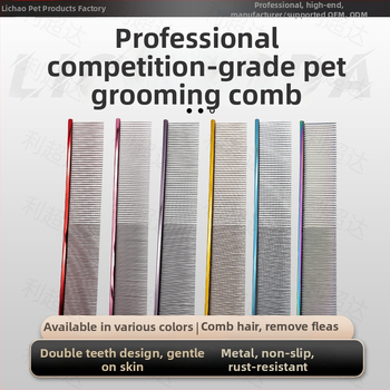Li Chaoda Pieptene de îngrijire din cupru pentru animale de companie, pentru pisici și câini – îndepărtează părul liber
