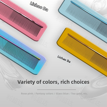 Li Chaoda Pieptene de îngrijire din cupru pentru animale de companie, pentru pisici și câini – îndepărtează părul liber