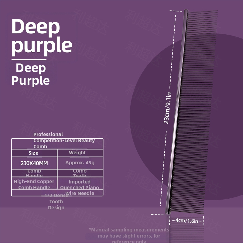 Li Chaoda Pieptene de îngrijire din cupru pentru animale de companie, pentru pisici și câini – îndepărtează părul liber