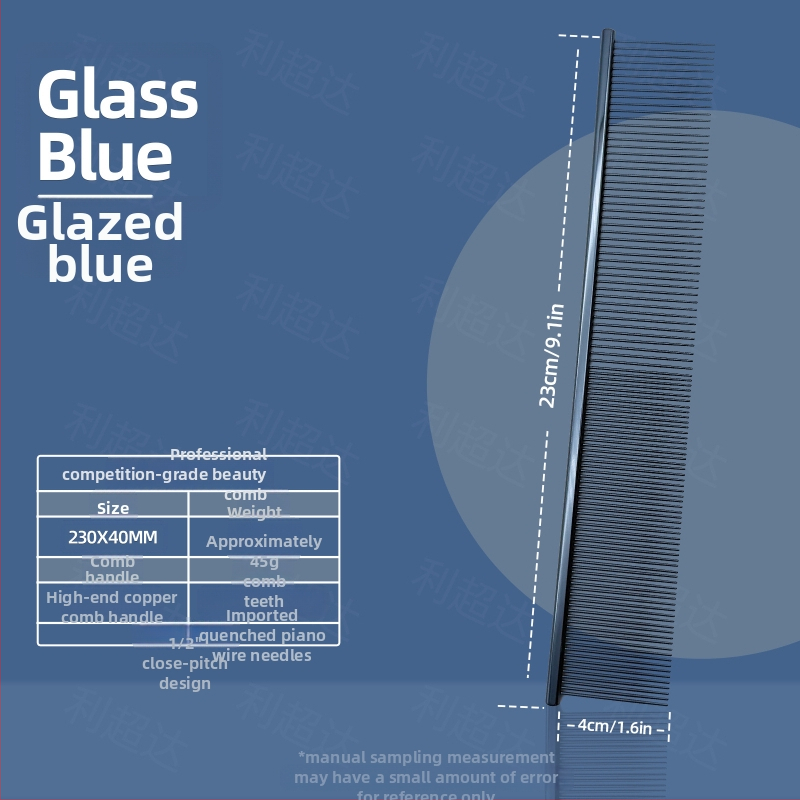 Li Chaoda Pieptene de îngrijire din cupru pentru animale de companie, pentru pisici și câini – îndepărtează părul liber
