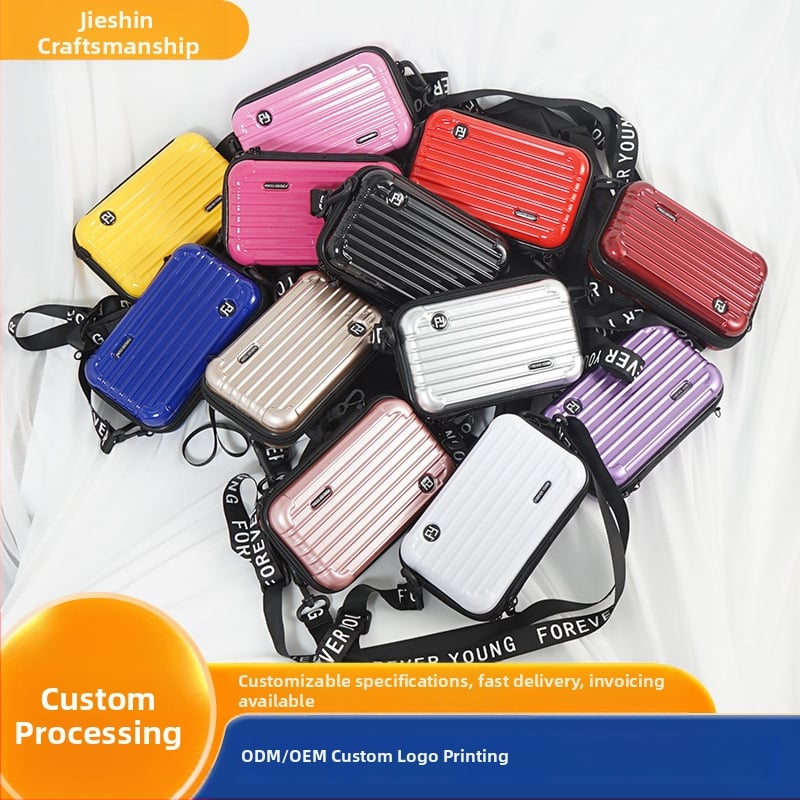 Jie Xin ABS+PC твърд корпус козметична чанта, водоустойчива ултра-лека за ежедневни пътувания