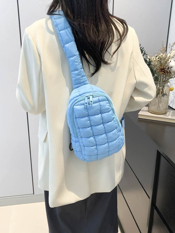 Torba preko tijela velikog kapaciteta, najlon, zatvarač, džep za identifikaciju, gradski stil