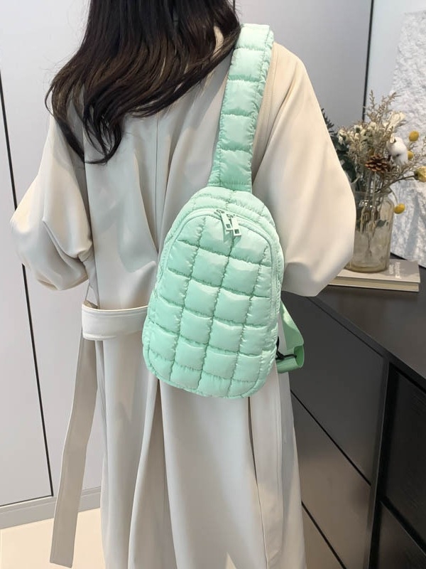 Torba preko tijela velikog kapaciteta, najlon, zatvarač, džep za identifikaciju, gradski stil