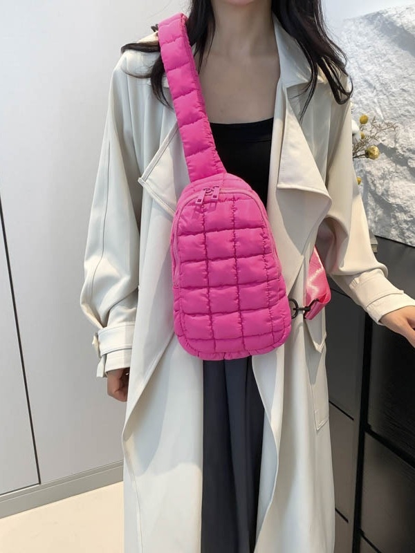 Torba preko tijela velikog kapaciteta, najlon, zatvarač, džep za identifikaciju, gradski stil