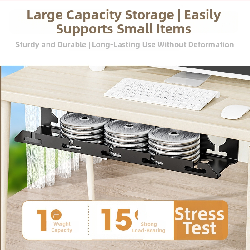 Pod stolom káblový organizér – Shell Stone, oceľ za studeného valcovania, jednoduchý navíjací mechanizmus, vhodný pre zásuvky a nabíjacie káble