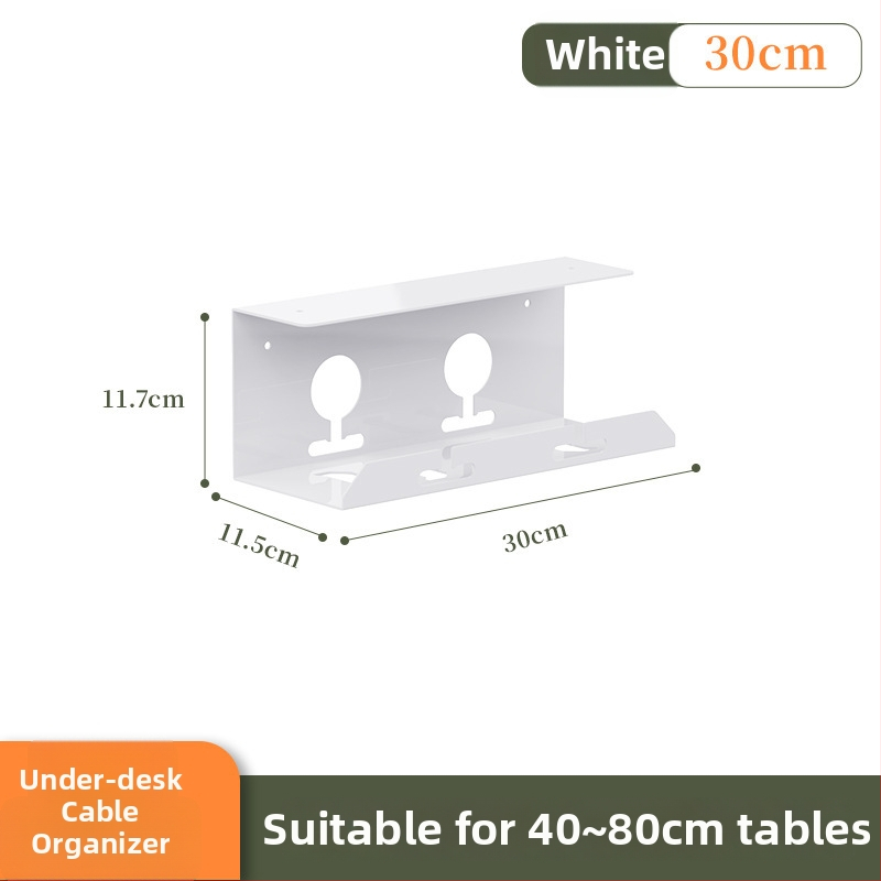 Zem galda kabelu organizētājs – Shell Stone, auksti velmēts tērauds, vienkāršs vīšanas mehānisms, piemērots kontaktligzdām un uzlādes kabeliem