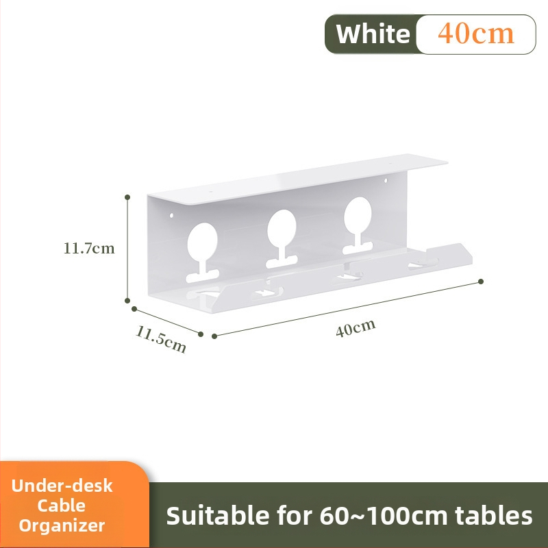 Zem galda kabelu organizētājs – Shell Stone, auksti velmēts tērauds, vienkāršs vīšanas mehānisms, piemērots kontaktligzdām un uzlādes kabeliem