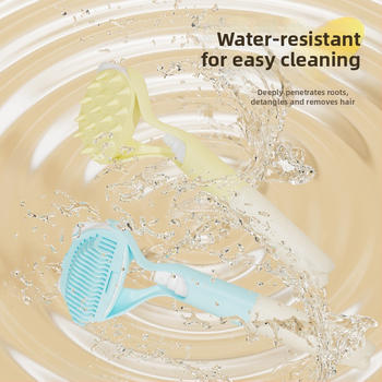 Pieptene pentru animale de companie cu sterilizare prin lumină albastră – perie cu pulverizator portabil pentru pisici și câini, instrument manual de pulverizare (Materiale: PP, gel de siliciu, PET; Greutate: 95 g; Lansat: 2022)