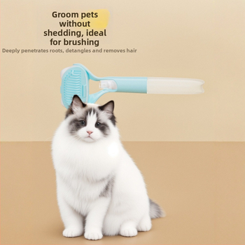 Pieptene pentru animale de companie cu sterilizare prin lumină albastră – perie cu pulverizator portabil pentru pisici și câini, instrument manual de pulverizare (Materiale: PP, gel de siliciu, PET; Greutate: 95 g; Lansat: 2022)