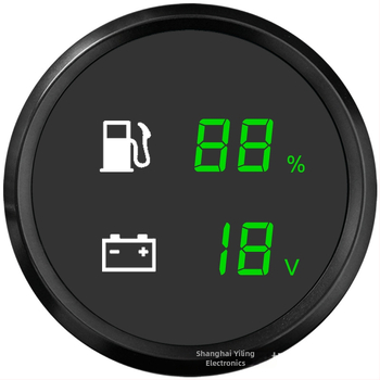 LED zaslon automobilni mjerač – ELING Višenamjenski, 9–32V, Nehrđajući čelik + plast