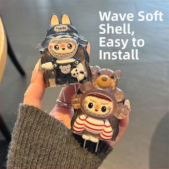 Apple uzlādes kabelis aizsargapvalks ar karikatūras kabeli vītni