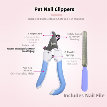 Pieptene din oțel inoxidabil, în formă de animal, pentru pisici cu păr lung – Shepherd Spirit