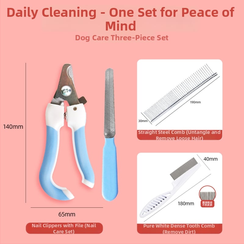 Pieptene din oțel inoxidabil, în formă de animal, pentru pisici cu păr lung – Shepherd Spirit