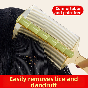 Pieptene de uz casnic cu dinți fini pentru femei și copii – stil tradițional, elimină mătreața și păduchii de cap; Material: WDYFC; Brand: Other