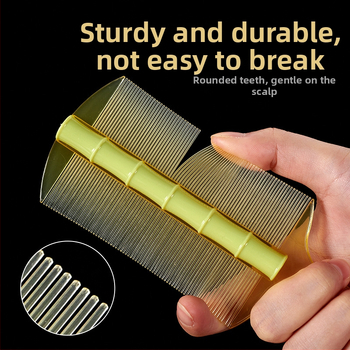 Pieptene de uz casnic cu dinți fini pentru femei și copii – stil tradițional, elimină mătreața și păduchii de cap; Material: WDYFC; Brand: Other