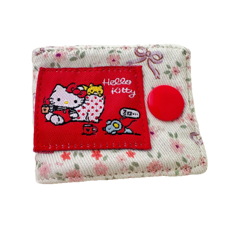 Hello Kitty kabelu organizatora klips, mazais modelis, vienkāršs vīšanas mehānisms, kokvilna, saderīgs ar datu kabeliem un austiņu kabeliem