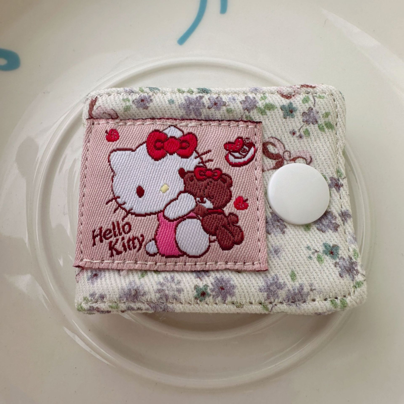 Hello Kitty kabelu organizatora klips, mazais modelis, vienkāršs vīšanas mehānisms, kokvilna, saderīgs ar datu kabeliem un austiņu kabeliem