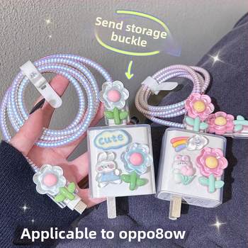 Uzlādētāja aizsarg vāciņš 80W, karikatūras dizains, saderīgs ar Oppo Reno14/Reno13 Pro/Find X9/X8/OnePlus 13