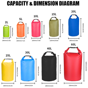 PVC водоустойчива кофа чанта за открито — стил Outdoor, водоустойчива тъкан, няколко капацитета