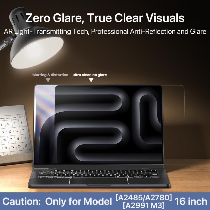 MacBook филм за защита на екрана с антиотразително покритие, HD яснота, електроплатово покритие, съвместим с MacBook Air и Pro