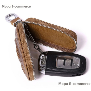 Τσάντα Κλειδιών PU με επένδυση από δέρμα βοδιού, στυλ μίνιμαλ πολυτελείας, unisex, για οικιακή αποθήκευση