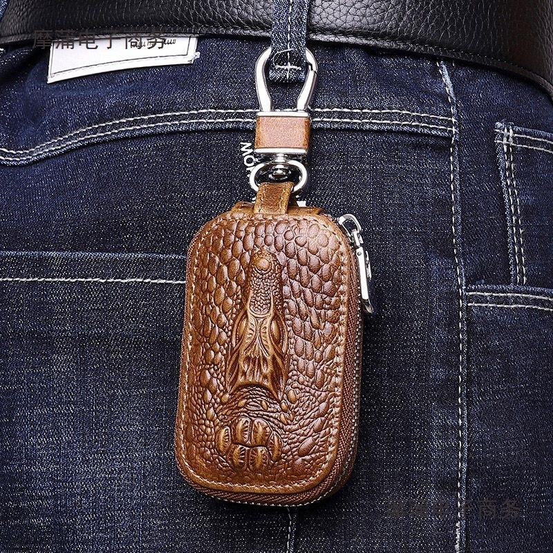 Τσάντα Κλειδιών PU με επένδυση από δέρμα βοδιού, στυλ μίνιμαλ πολυτελείας, unisex, για οικιακή αποθήκευση