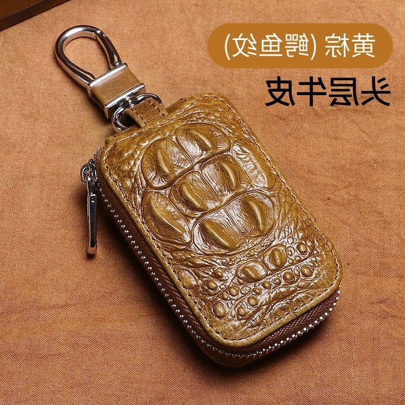 Τσάντα Κλειδιών PU με επένδυση από δέρμα βοδιού, στυλ μίνιμαλ πολυτελείας, unisex, για οικιακή αποθήκευση