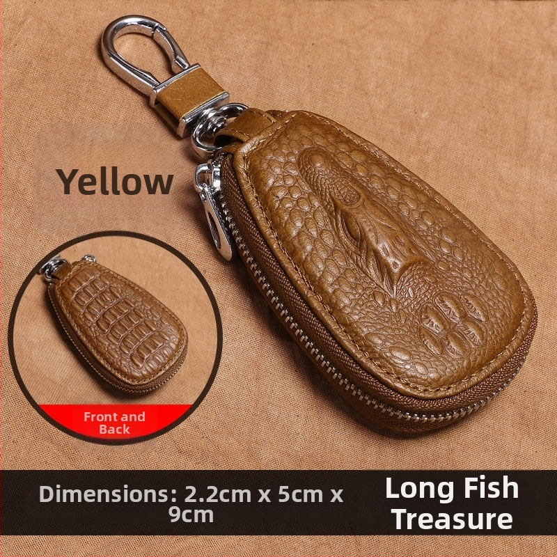 Τσάντα Κλειδιών PU με επένδυση από δέρμα βοδιού, στυλ μίνιμαλ πολυτελείας, unisex, για οικιακή αποθήκευση