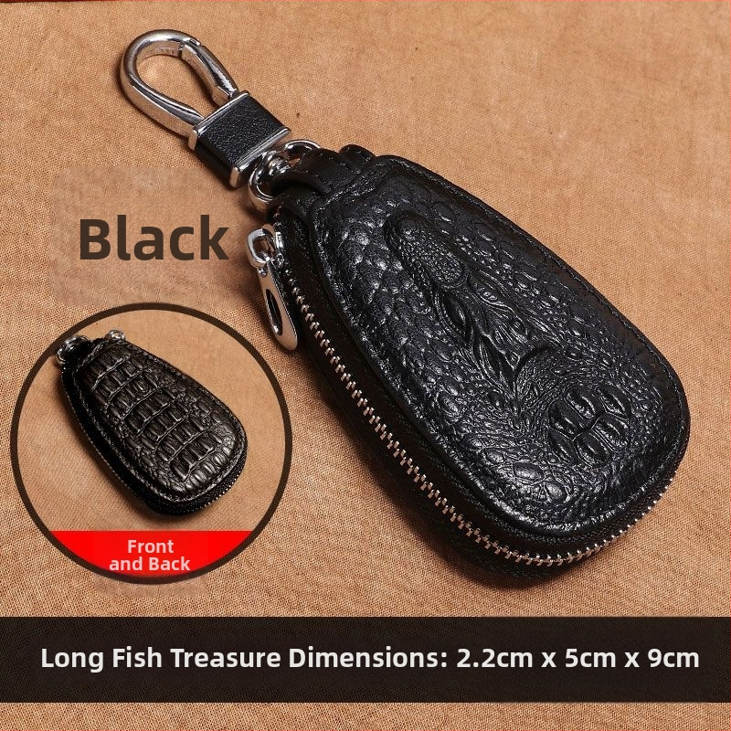 Τσάντα Κλειδιών PU με επένδυση από δέρμα βοδιού, στυλ μίνιμαλ πολυτελείας, unisex, για οικιακή αποθήκευση