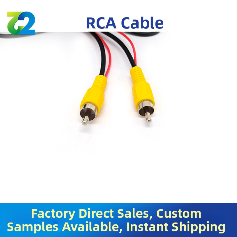 Automobilový videopredĺžovací kábel so zvukom a cúvacou kamerou, PVC plášť, RoHS certifikovaný, značka Two or two, kompatibilný so zvukom a videom.