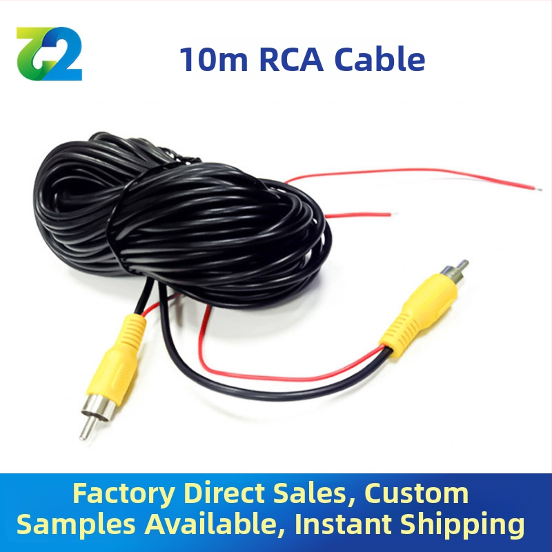 Automobilový videopredĺžovací kábel so zvukom a cúvacou kamerou, PVC plášť, RoHS certifikovaný, značka Two or two, kompatibilný so zvukom a videom.