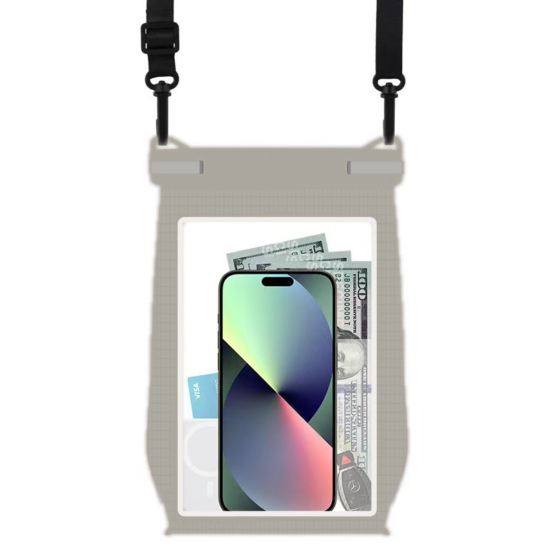 Vodootporna torbica za mobitel s ekranom osjetljivim na dodir, velik kapacitet, razina vodootpornosti 8, za plivanje i rafting, crossbody torbica za kozmetiku