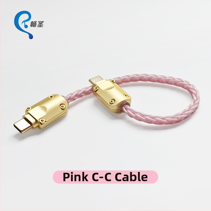 OTG Type-C audio kábel XS-012 s malým koncovým adaptérom na slúchadlá, prenosné DAC zvuková karta kábel, strieborný povlak