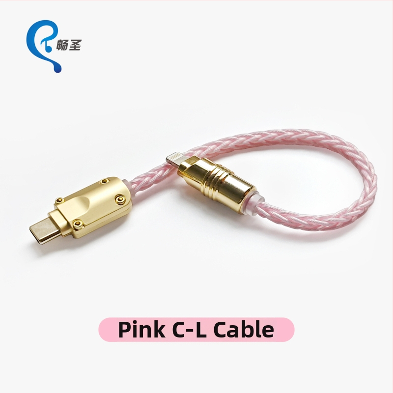 OTG Type-C audio kábel XS-012 s malým koncovým adaptérom na slúchadlá, prenosné DAC zvuková karta kábel, strieborný povlak