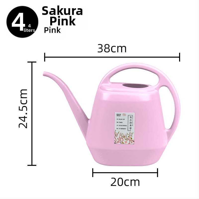 Plastična kanica za zalijevanje s dugim izlazom, 4 L, za kućnu njegu biljaka