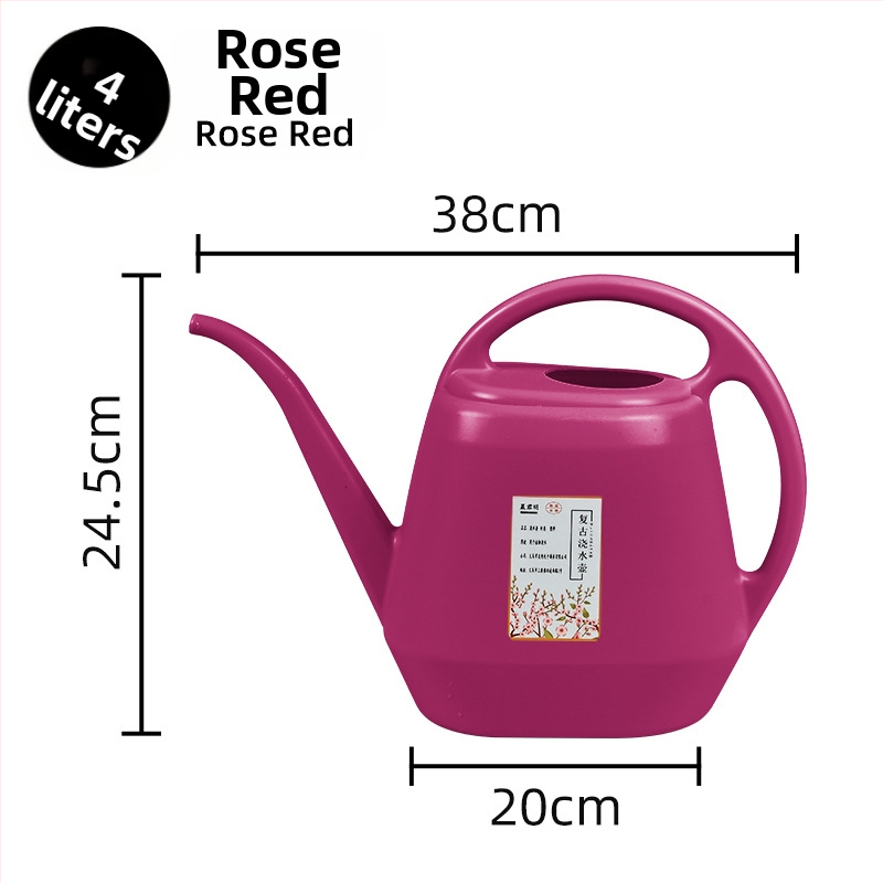 Plastična kanica za zalijevanje s dugim izlazom, 4 L, za kućnu njegu biljaka