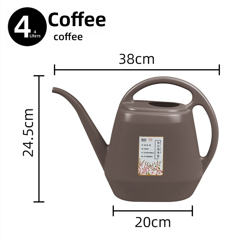 Plastična kanica za zalijevanje s dugim izlazom, 4 L, za kućnu njegu biljaka