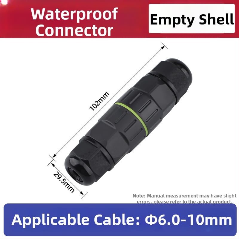 Ūdensizturīgs terminālo bloku adapters rūpnieciskai ārējai lietošanai, izturīgs pret augstām temperatūrām (savienojums: sprādze)