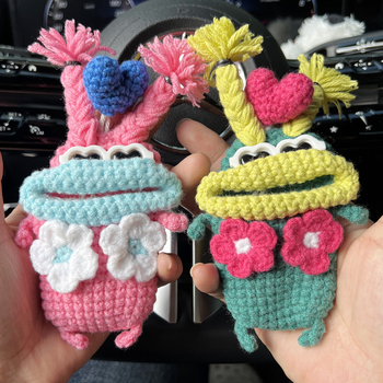 Auto atslēgas vāciņš karikatūru stilā, kokvilnas materiāls, universāla saderība