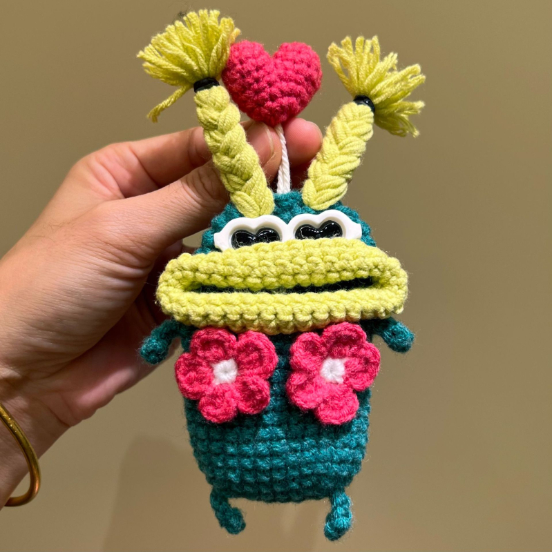 Auto atslēgas vāciņš karikatūru stilā, kokvilnas materiāls, universāla saderība