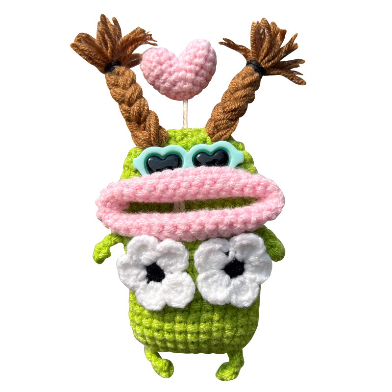 Auto atslēgas vāciņš karikatūru stilā, kokvilnas materiāls, universāla saderība