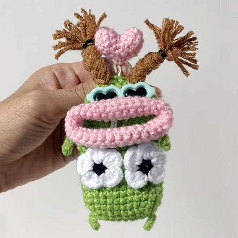 Auto atslēgas vāciņš karikatūru stilā, kokvilnas materiāls, universāla saderība