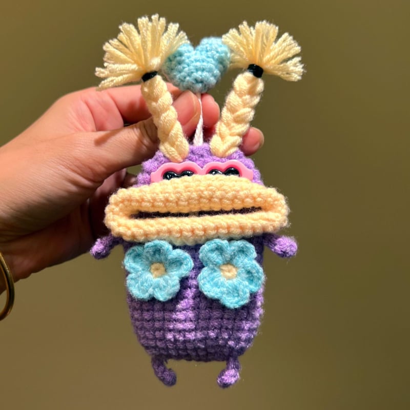 Auto atslēgas vāciņš karikatūru stilā, kokvilnas materiāls, universāla saderība