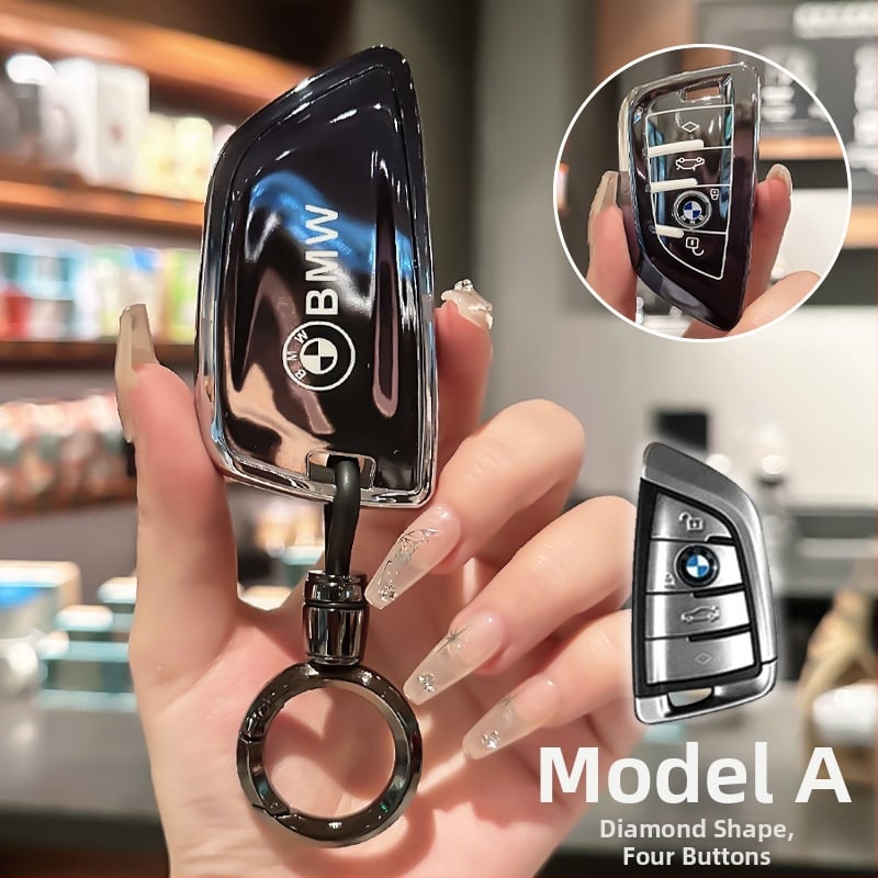 Lixin BMW TPU atslēgas korpuss, saderīgs ar 5. un 3. sēriju (530/320Li), X1/X2/X3, vienkāršs stils